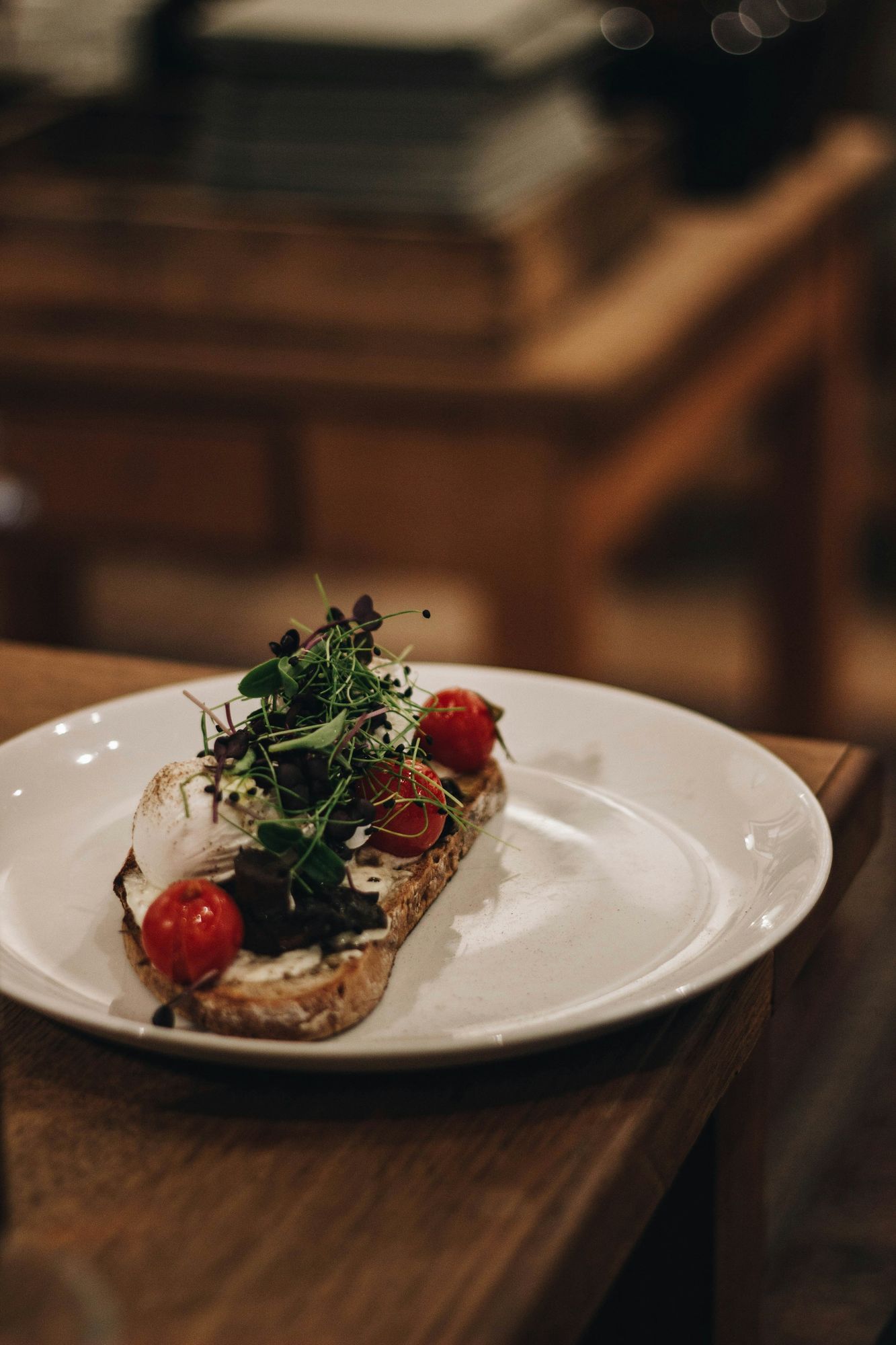 On the plate